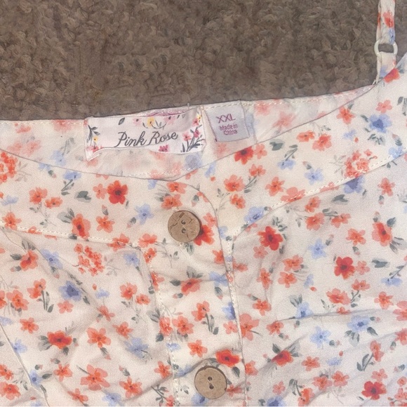 Floral Pink Rose Tank - Picture 3 of 3